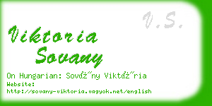 viktoria sovany business card